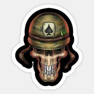 skull army Sticker